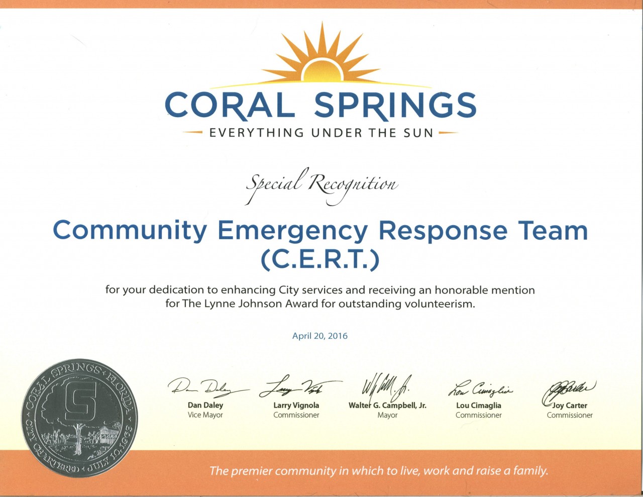 Lynne Johnson Award
